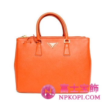プラダ（PRADA）SAFFIANO LUX　レディーストートバッグ　パパイヤ　BN1786-NZV-S73 